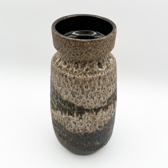 Scheurich Keramik MCM Vase 1960s West German Ceramic Fat Lava Glaze 242-22 - Picture 5 of 13